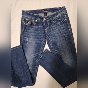 Soundgirl Dark Blue Skinny Jeans